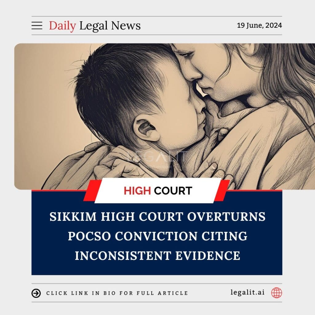 Sikkim High Court Overturns Pocso Conviction Citing Inconsistent Evidence Legalit Tools