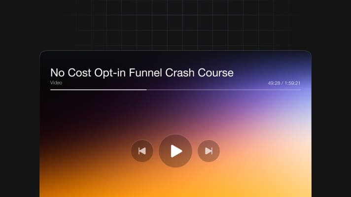 No Cost Opt-in Funnel Crash Course